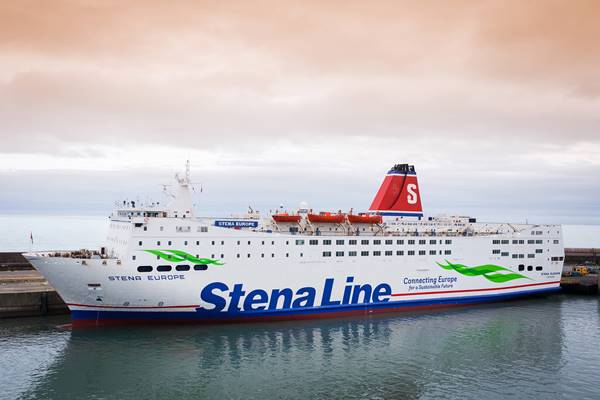 Stena Superfast VIII with new livery)